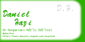 daniel hazi business card
